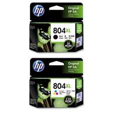 Cartucho de tinta tóner GENUINO HP 804XL negro cian magenta amarillo opción de paquete económico