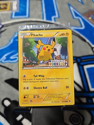 New & Sealed Build a Bear Workshop Pokemon Card PIKACHU Pika Promo 20/108