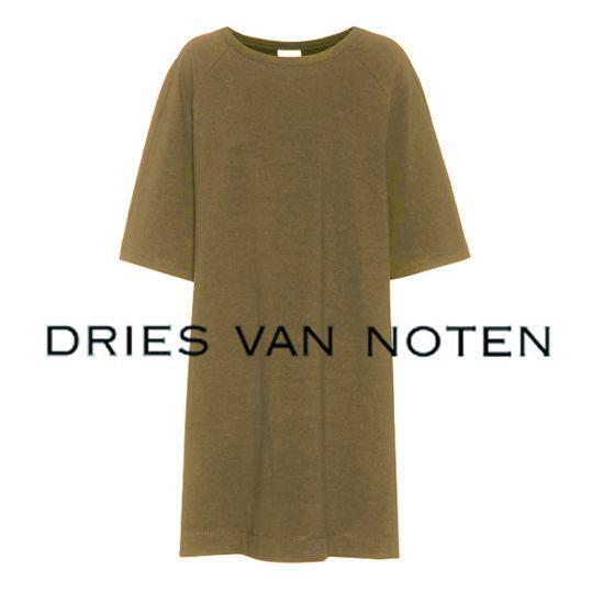 Women size M Dries Van Noten One Piece Top Dress Shirt Cut