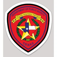 3 Inch Non-Reflective Texas Highway Patrol State Police Logo Sticker Decal