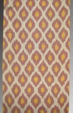 11 Yard HAND MADE UZBEK Natural SILK IKAT ADRAS FABRIC 7473
