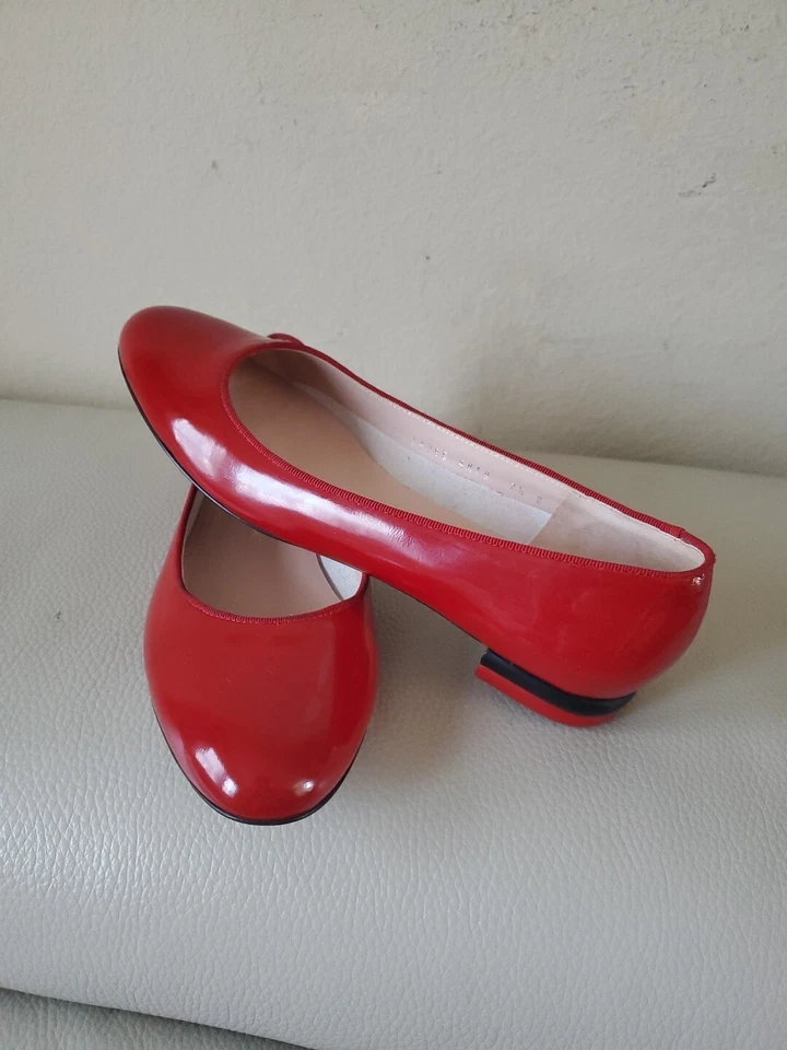 Salvatore Ferragamo My Mujer Zapatos Ballet Planos Rojo 7.5B Foto 3 de 4