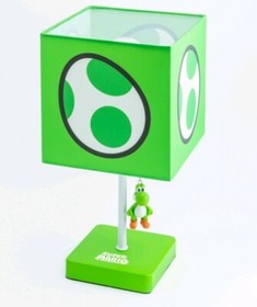 Super Mario Yoshi Egg Green Table Lamp Pull Chain Light ~ NEW NES SNES Switch 