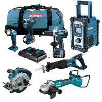 Makita DGA901 ZKU2 Akku-Winkelschleifer Lxt 18V 11Tlg. Akku Werkzeug Combo Kit