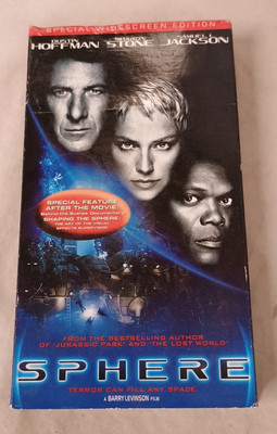 WB Sphere (VHS, 1998) Dustin Hoffman Sharon Stone Samuel Jackson