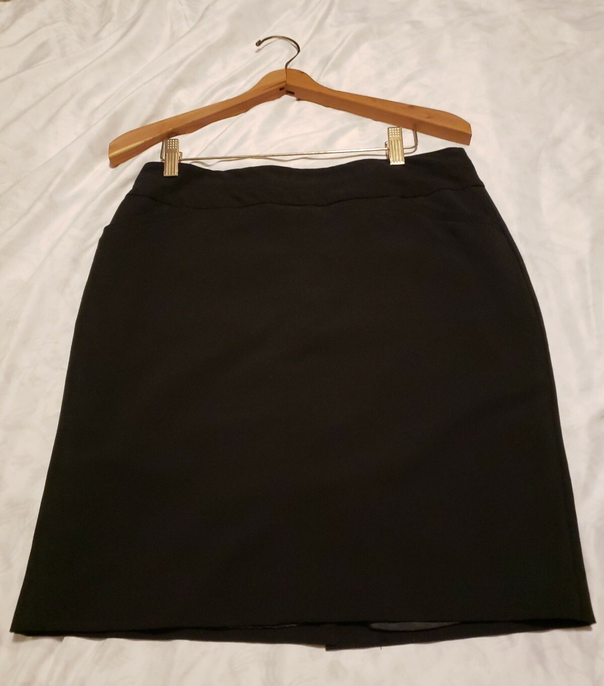 Skirt Petite Women’s 6P BLACK Career Straight Knee Worthington-image