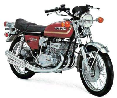 SUZUKI GT 380 GT380 1973-1977 FRONT STAINLESS BRAIDED BRAKE