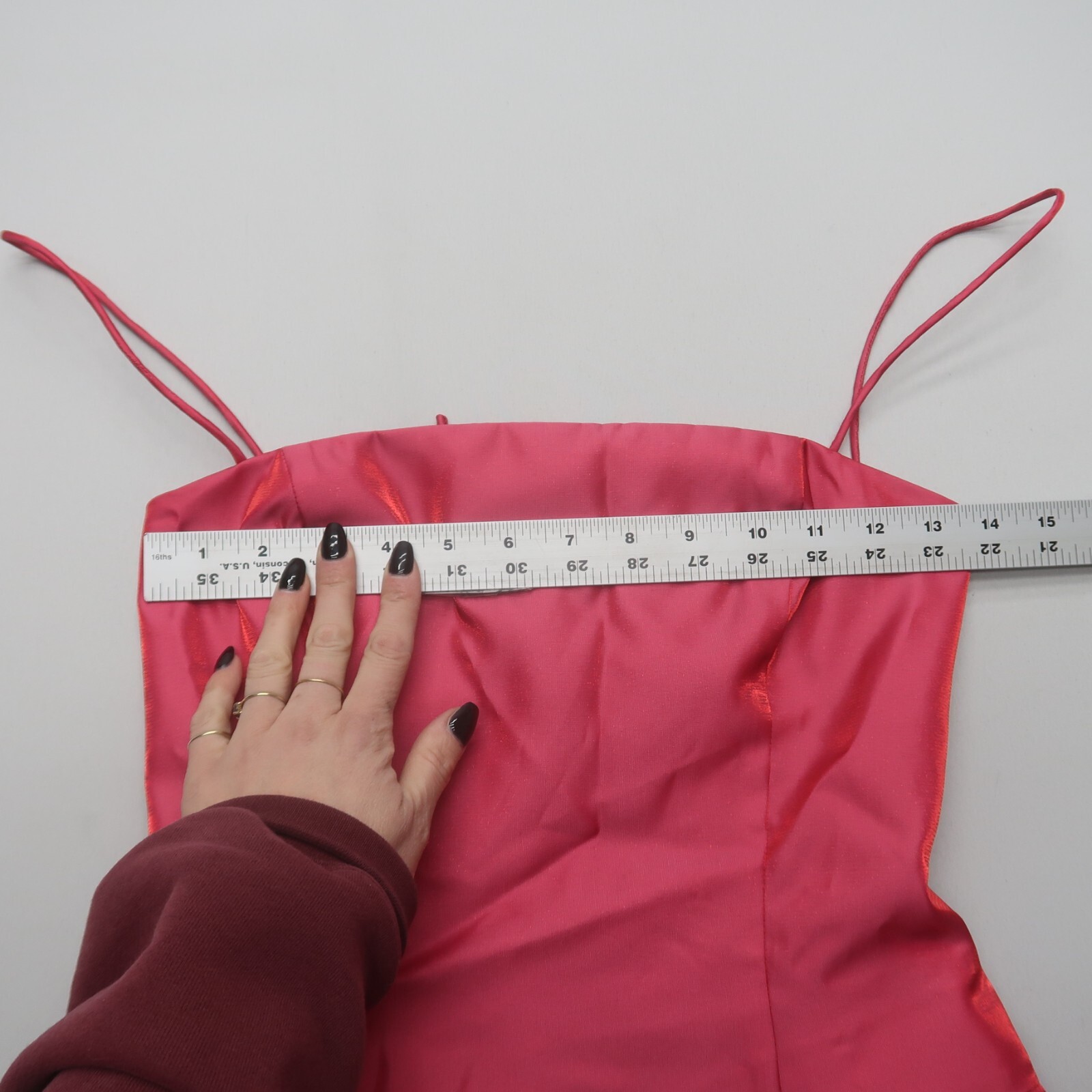 Vintage Morgan and Co Prom Dress Maxi Gown Y2K 90s Lace Up Back