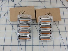 8 authentic Dollar Shave Club DSC  4 Blade Refill Cartridges 2 PACKS OF 4 HEADS