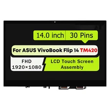 LCD Touch Screen Display Assembly for ASUS VivoBook Flip 14 TM420 TM420I TM420IA
