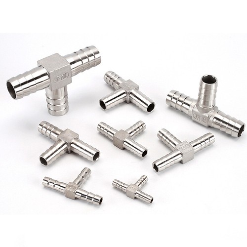 Brass hose connector T piece hose nipple compressed air connection A2 stainless steel - Picture 9 of 10