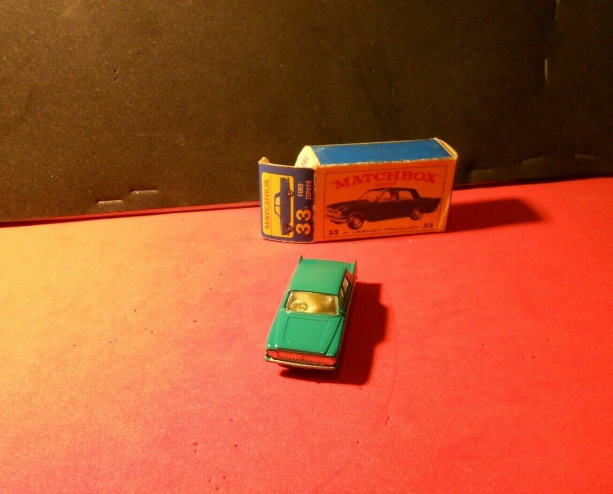 Lesney Matchbox No. 33 Ford Zephyr 6 Original Box MINT Must