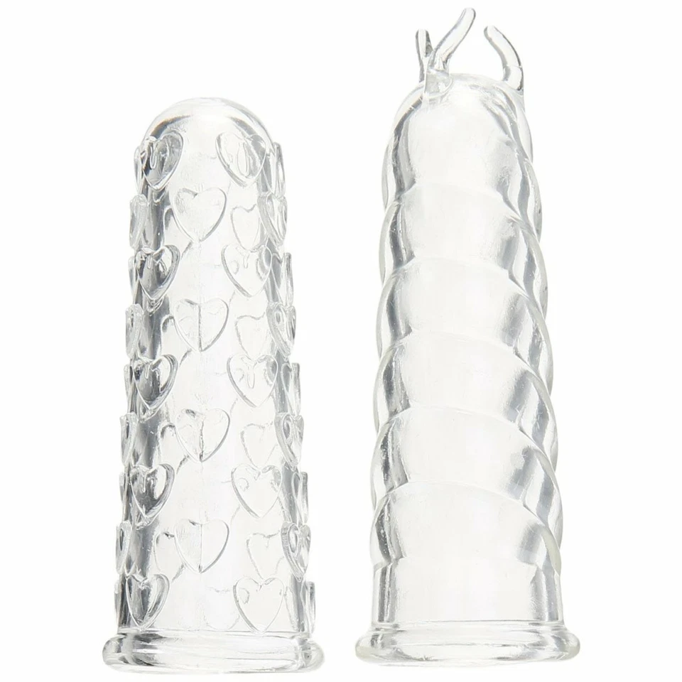 Soft Stretchy Finger Sleeve Teasers Set of 2 Couple Foreplay Sex Toys - Image 2 of 4