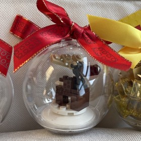 LEGO Christmas Ornaments 853574 Reindeer 853796 Penguin 853345 Gold Bricks