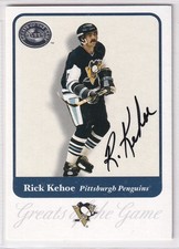Rick Kehoe Pittsburgh Penguins SIGNED CARD AUTOGRAPHED