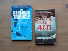 2pk Ghost Flight 401 & Bermuda Triangle Vintage Horror Paperbacks Set Lot Rare