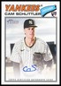 2026 Topps Heritage Cam Schlittler #ROA-CSC ROOKIE RC Real One Blue Ink AUTO