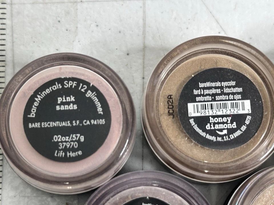 bareMinerals Lot Of 5 Loose Mineral Eyeshadow Glimmer Matte Discontinued Set - Image 3 of 4