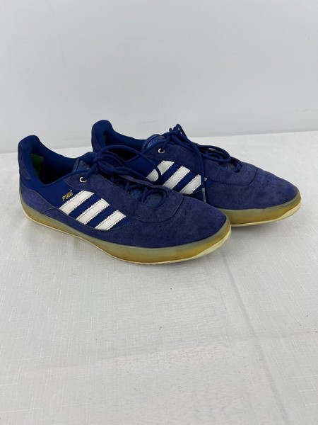 Adidas blue suede indoor trainers UK 10.5