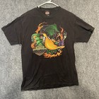 vtg USA 2008 HARLEY DAVIDSON LOONEY TUNES DAFFY DUCK Indiana T Shirt Sz L BIKER