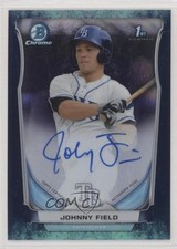 2014 Bowman Chrome Prospect Bubbles Refractor 70/99 Johnny Field Auto s3g