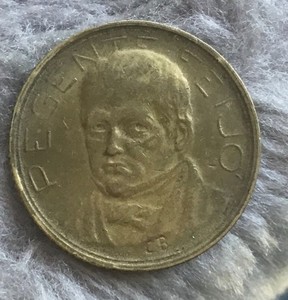 1938, 500 Reis, Brazil, Al/Br KM# 540, @ 22mm. 
