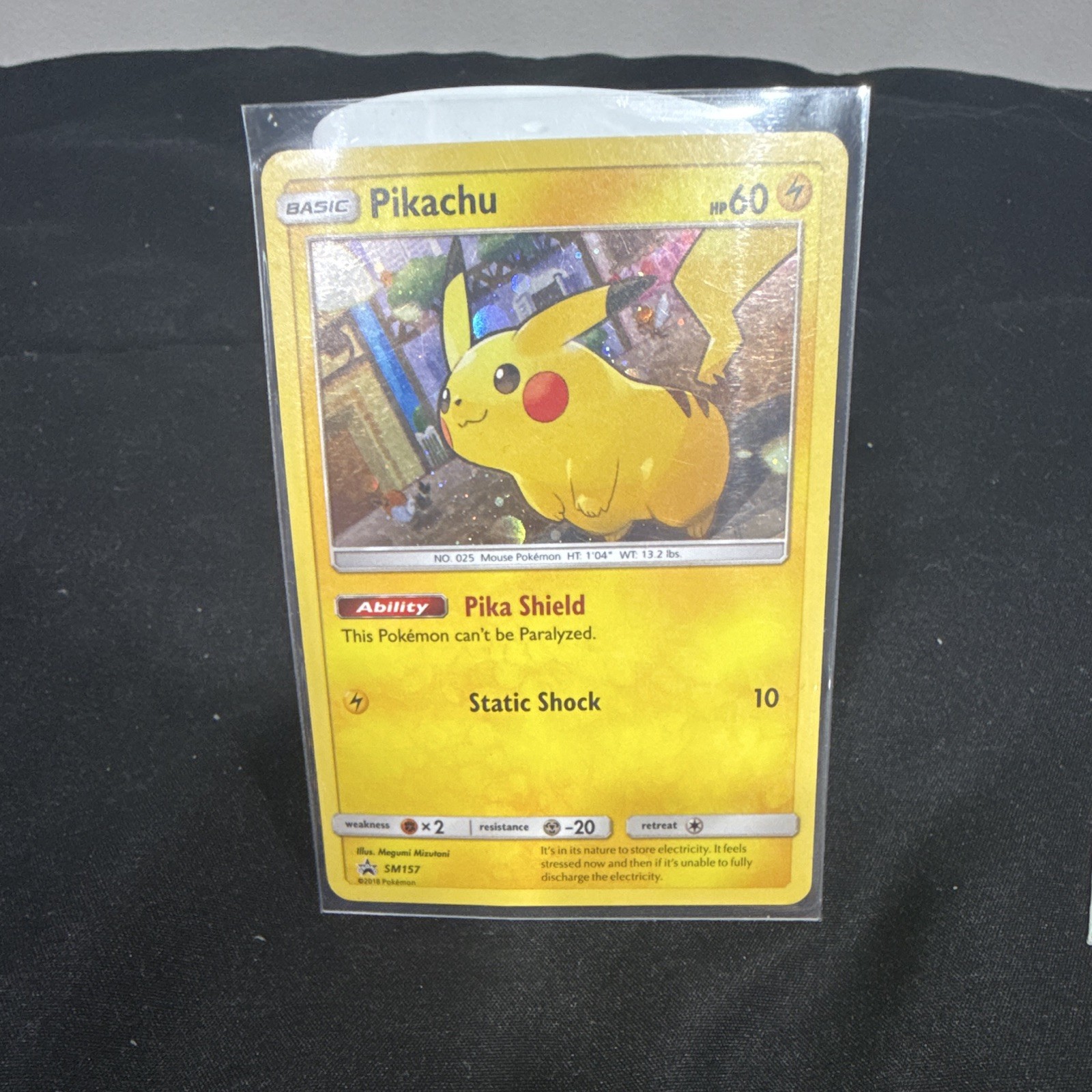 Pikachu Promo sm157 Holo Card 60hp