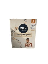 Millie Moon Luxury Diapers Size 4 Unisex 22-33 lbs 120 Count Box Cloud Touch