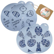 4x Ostern Schablonen - Wiederverwendbare Malschablonen [variiert]