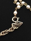OOAK NECKLACE of Gold and PEARL 2” PENDANT, Chains 24" l vintage parts unique — photo 2