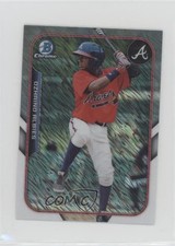 2015 Bowman The Farm's Finest Chrome Mini Shimmer Refractor Ozzie Albies 0t2