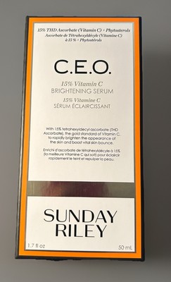 Sunday Riley C.E.O. 15% Vitamin C Brightening Serum 1.7 fl.oz 50ml New