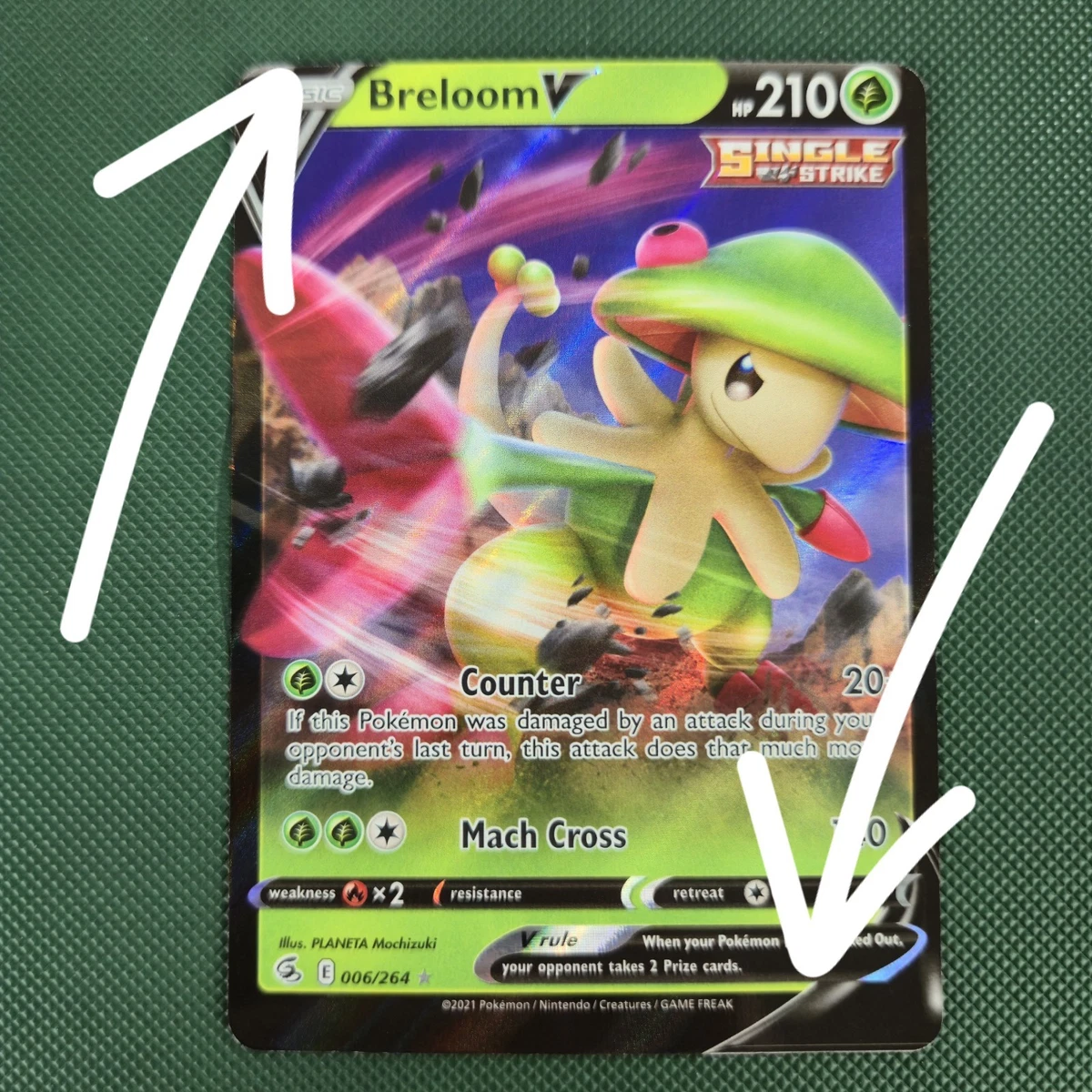 Breloom V Pokémon TCG Cards for sale