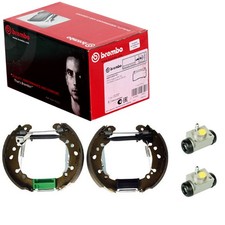 BREMBO BREMSBACKEN SATZ HINTEN passend für DAIHATSU CHARADE TOYOTA YARIS TROMMEL