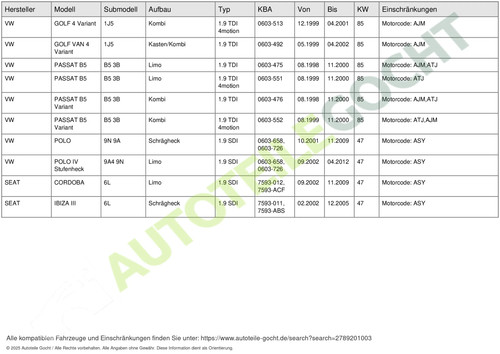 Dichtung Satz Zylinderkopf für Audi A4 B5 Limo 98-12 Victor Reinz 02-34302-02 - Bild 7 von 7