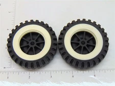 Set of 2 Tonka Plastic Wheels/Inserts Replacement Toy Parts TKP-072-2