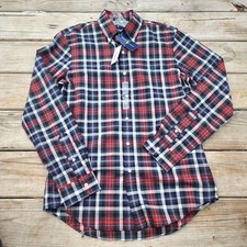 NWT Polo Ralph Lauren Men's Medium Long Sleeve Oxford Red Plaid Slim Fit Shirt