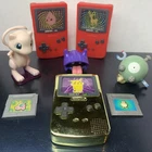 VTG Nintendo Pokemon Burger King Gold PIKACHU Red Gameboy Color Toy Lot Spinner