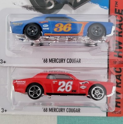 HOT WHEELS ' 68 MERCURY COUGAR SET OF TWO VARIATIONS