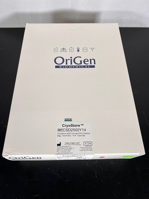OriGen CryoStore CSD2500Y14 Freezing Bags, 730-810ml Box of 12 Bags, May 2027