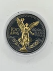 100 Anos 1921 - 2021 Mexico 11/250 low mint!!!2oz Silver Ruthenium & Yellow Gold
