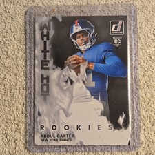 2025 Panini Donruss White Hot Rookies Rookie Insert Abdul Carter New York Giants