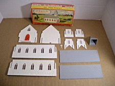 Vintage Bachmann Plasticville O/S Guage Scenery Kit Church No. 1600 w/ Box