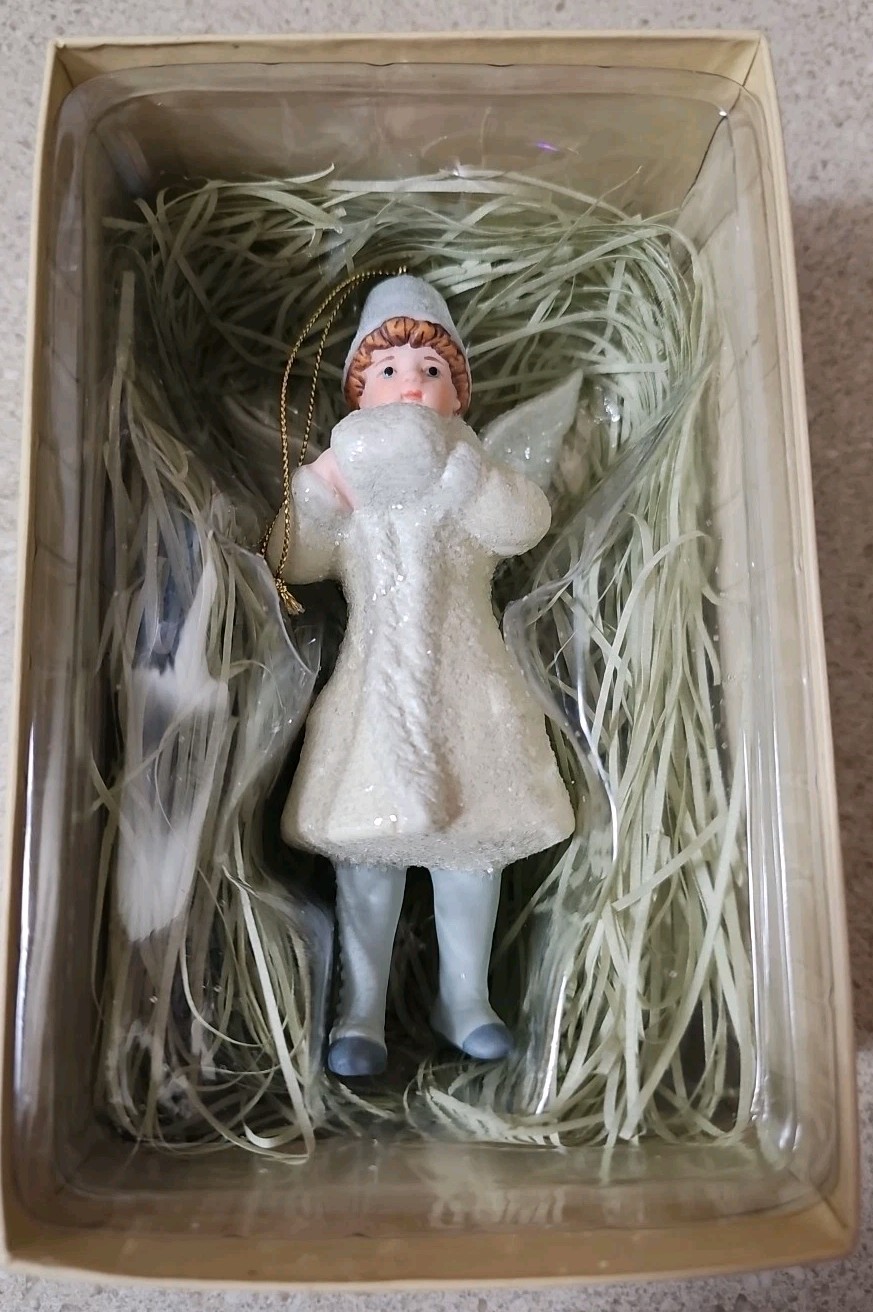 Costco Porcelain Angel Christmas Ornament