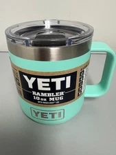 Classic Seafoam YETI® 10oz Coffee W / Handle - Authentic - Brand New Magslider
