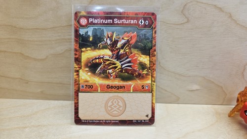 Bakugan Geogan Rising - Platinum Surturan B700 Pyrus - Metal Figure - Picture 7 of 7