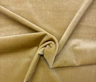 DESIGNER PLUSH MOHAIR DESERT YELLOW VELVET WOOL MULTIPURPOSE FABRIC BY YARD 55"W