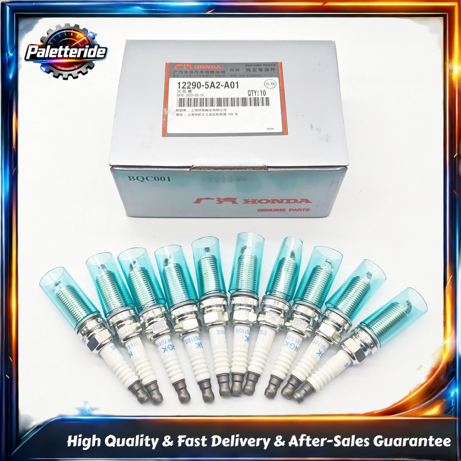 OEM 10Pcs NGK Laser Iridium Spark Plug 12290-5A2-A01 fit 13-15 Honda Acura HR-V