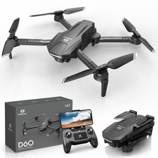 DEERC D60 Drone with Camera for Adults and Kids, 1080P HD FPV, Foldable RC Qu...