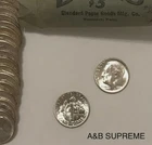 (1) 1946-1964 Roosevelt Dime From OBW Roll Estate CHOICE-GEM Bu Unc. 90% Silver